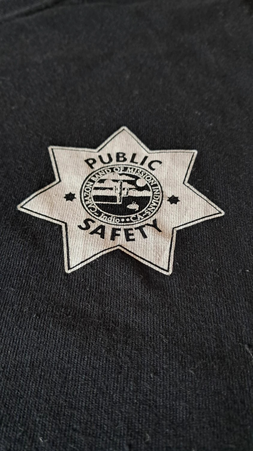 T-shirt Gildan imprimé public safety col rond visuel badge tissu épais noir Homme taille M – Gildan – taille M 5