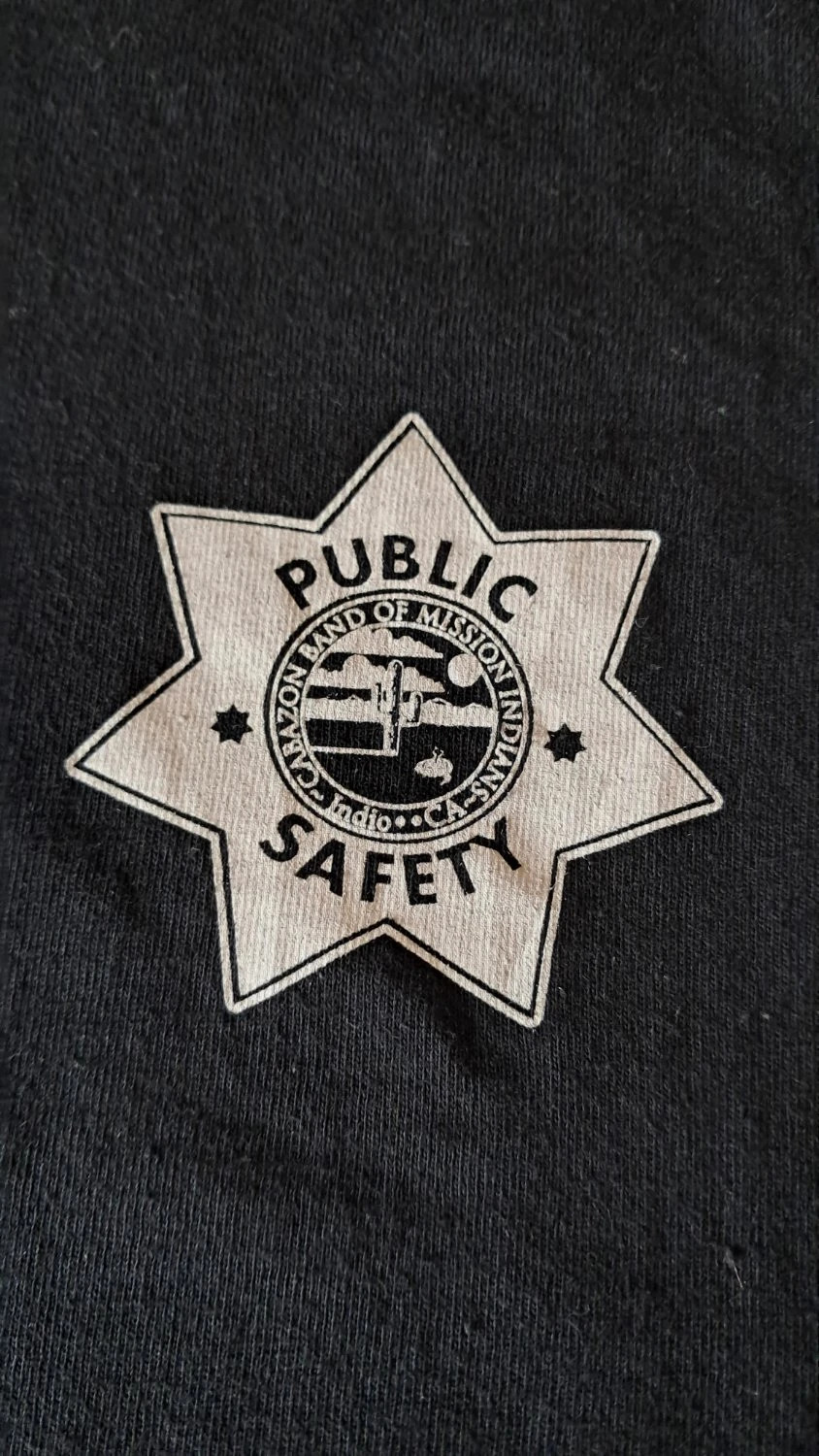 T-shirt Gildan imprimé public safety col rond visuel badge tissu épais noir Homme taille M – Gildan – taille M 3