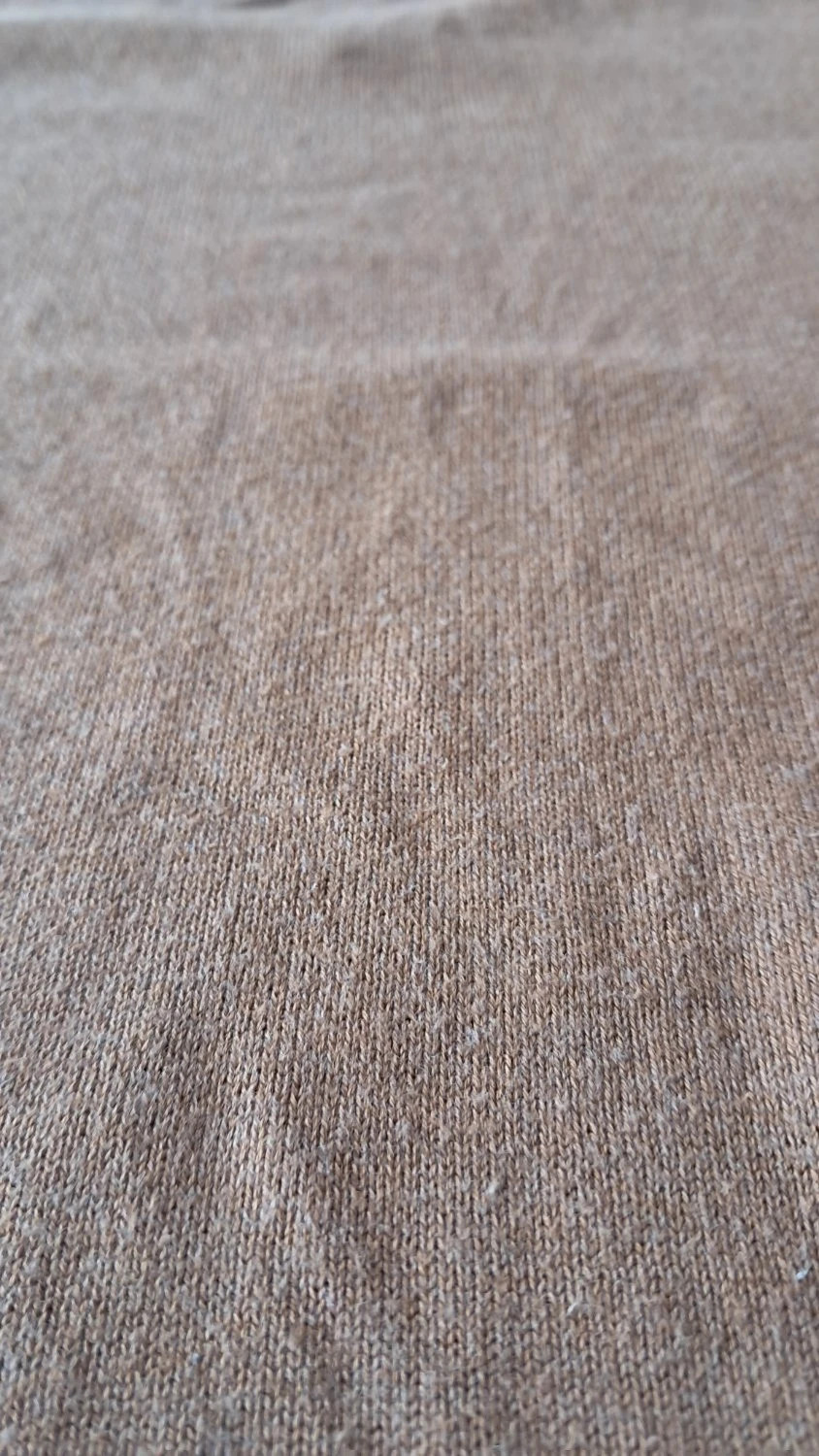 Pull Lands' End col V unis 100% coton supima beige Homme taille XL – Lands' End – taille XL 5