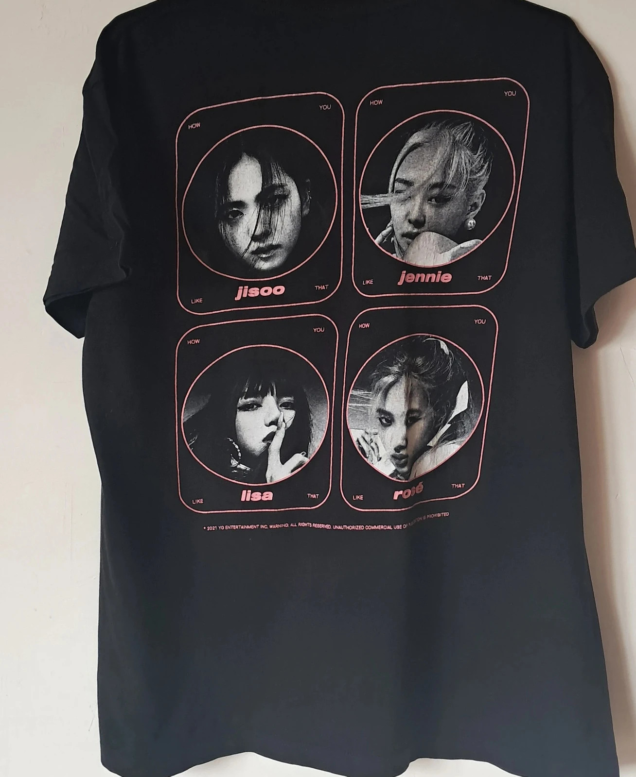 Black Pink t-shirt noir taille L officiel yg entertainment 2021 K-POP – BlackPink – taille L 2