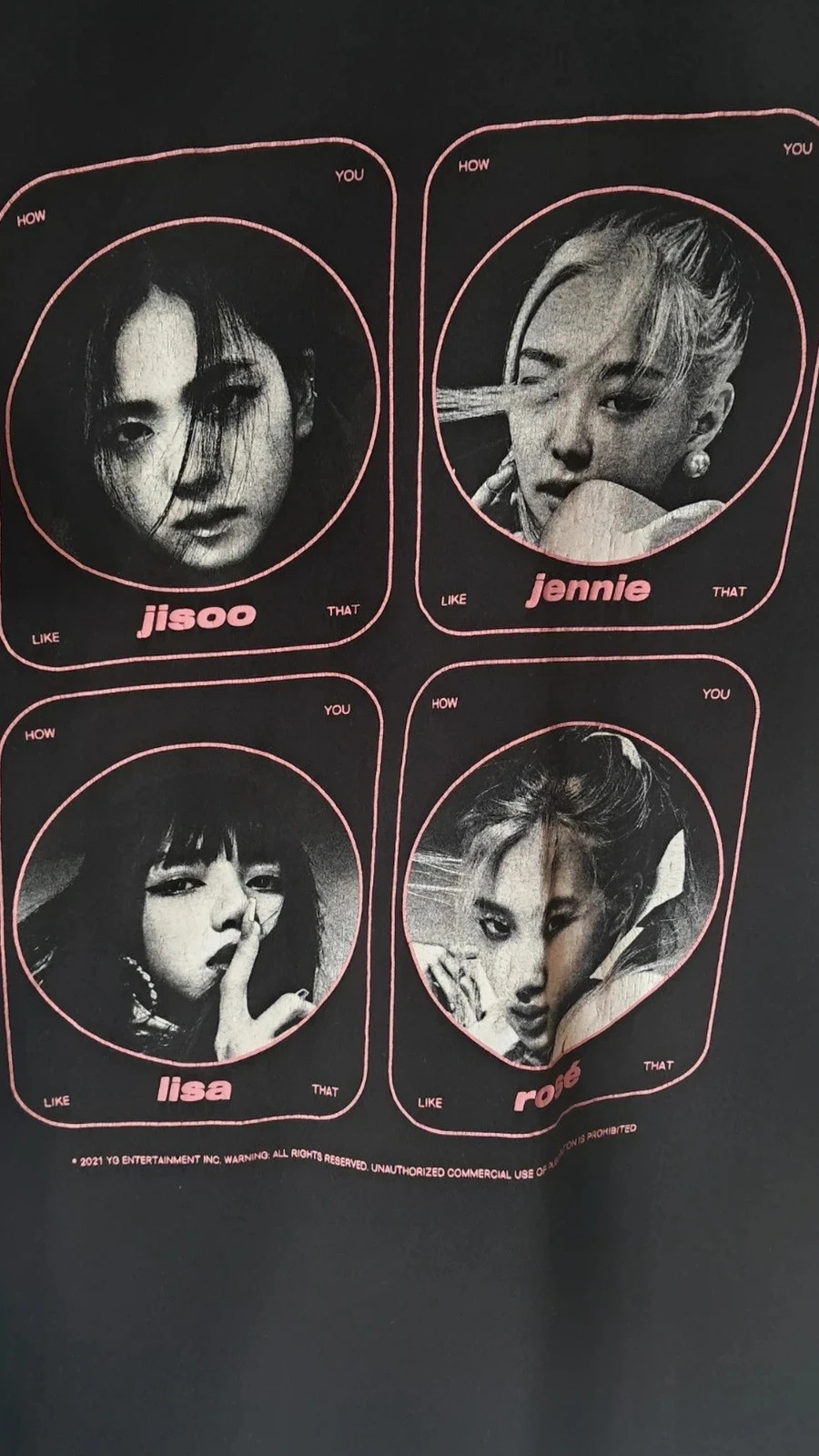 Black Pink t-shirt noir taille L officiel yg entertainment 2021 K-POP – BlackPink – taille L 3