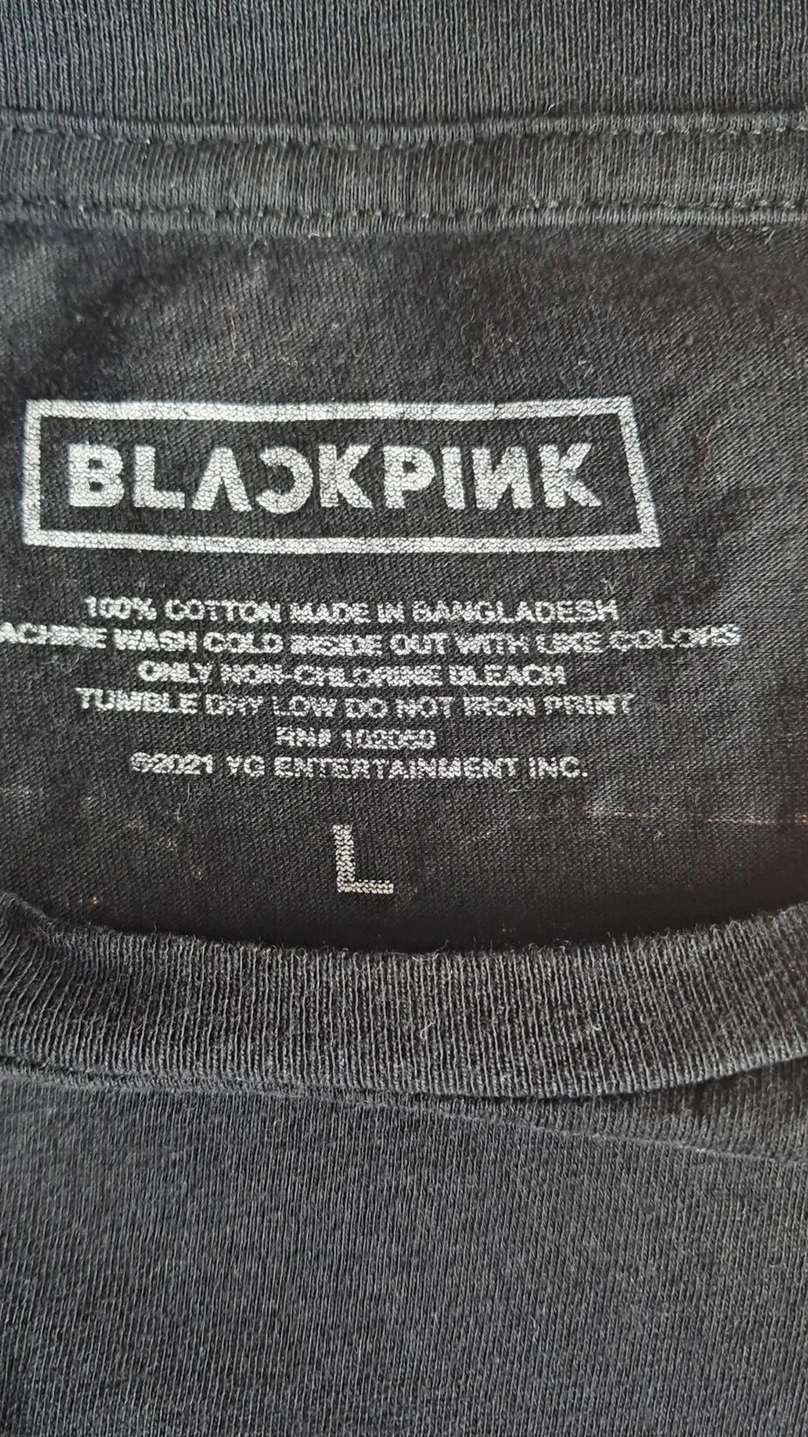 Black Pink t-shirt noir taille L officiel yg entertainment 2021 K-POP – BlackPink – taille L 4