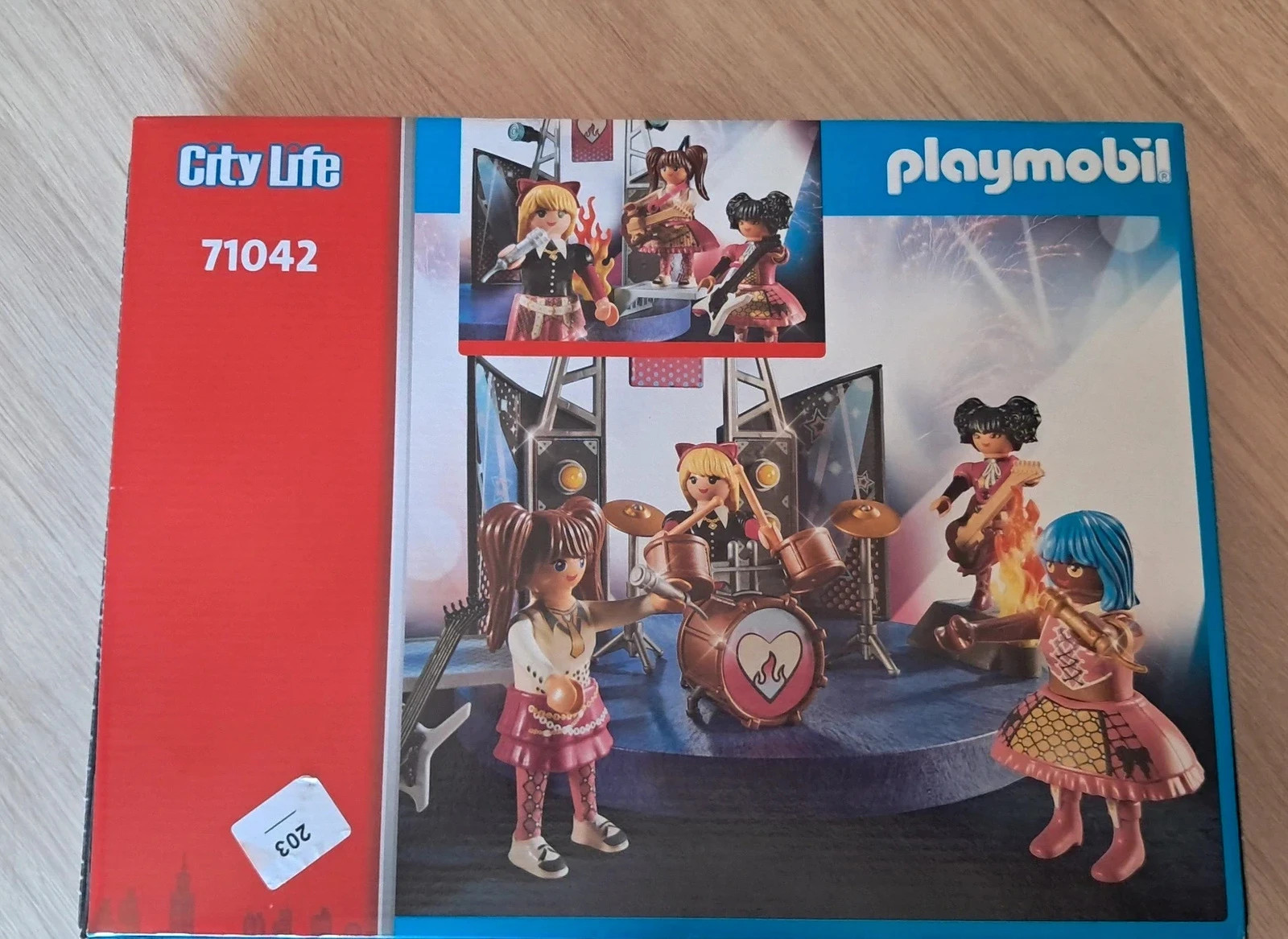 Playmobil 71042 groupe de rock City Life 4 figurines concert scène complet – Playmobil 4