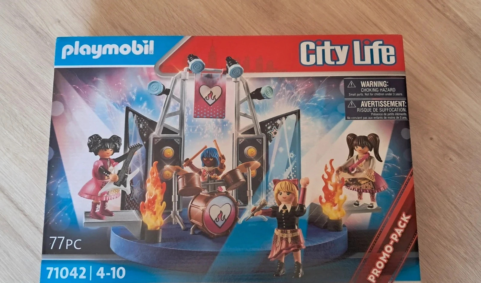 Playmobil 71042 groupe de rock City Life 4 figurines concert scène complet