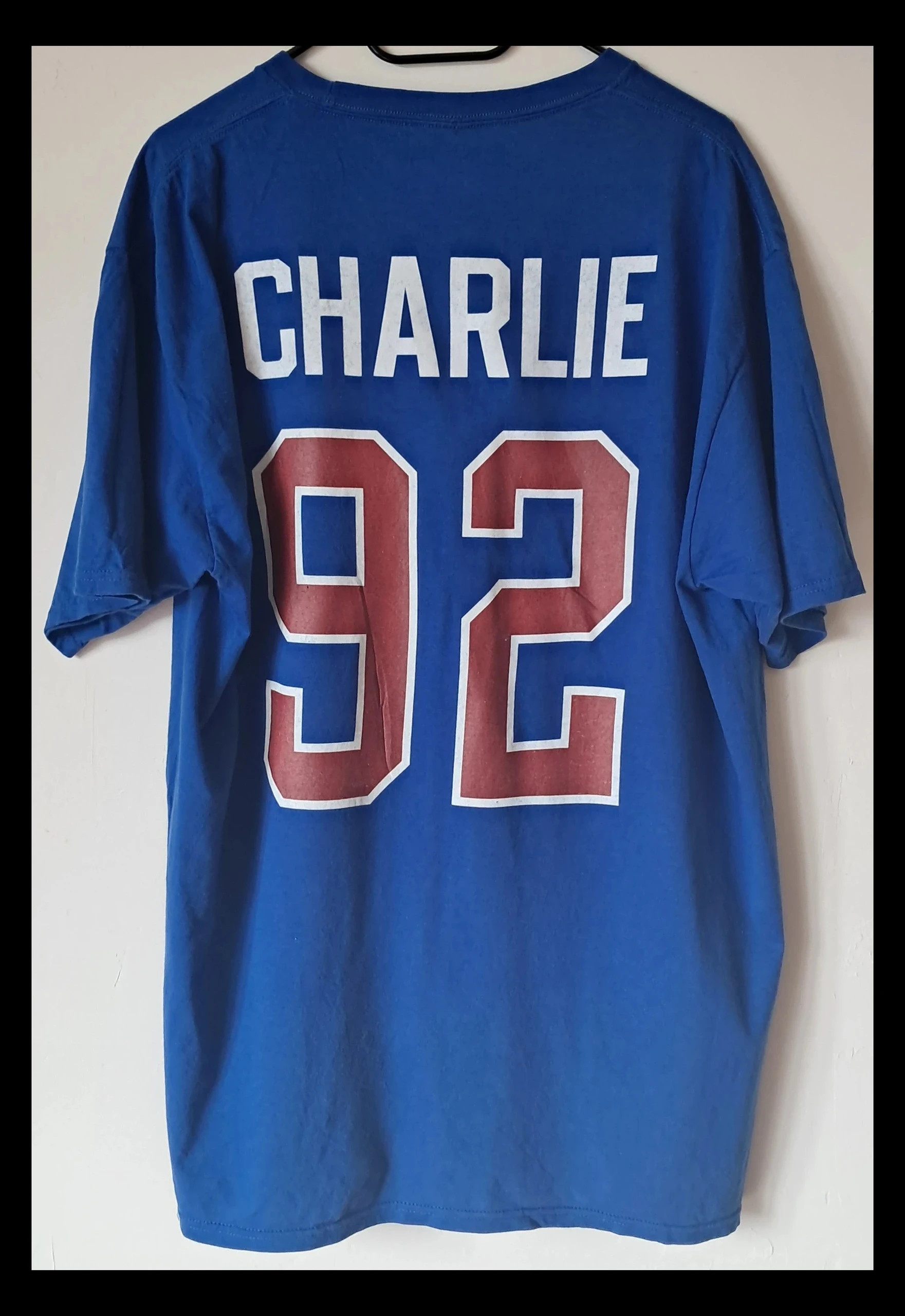 T-shirt vintage NY Giants NFL bleu Charlie 92 USA XL – Fanatics – taille XL 2