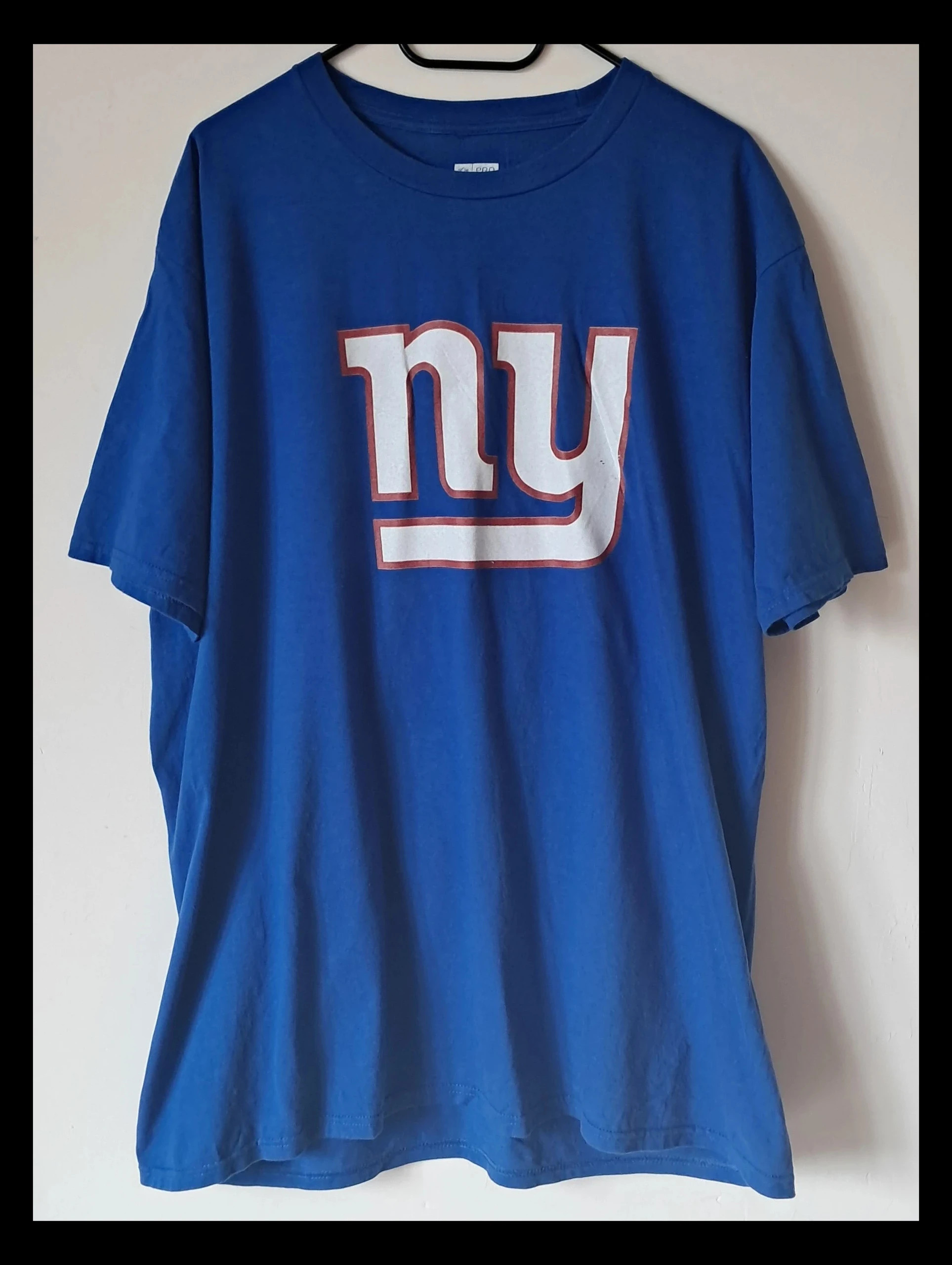 T-shirt vintage NY Giants NFL bleu Charlie 92 USA XL