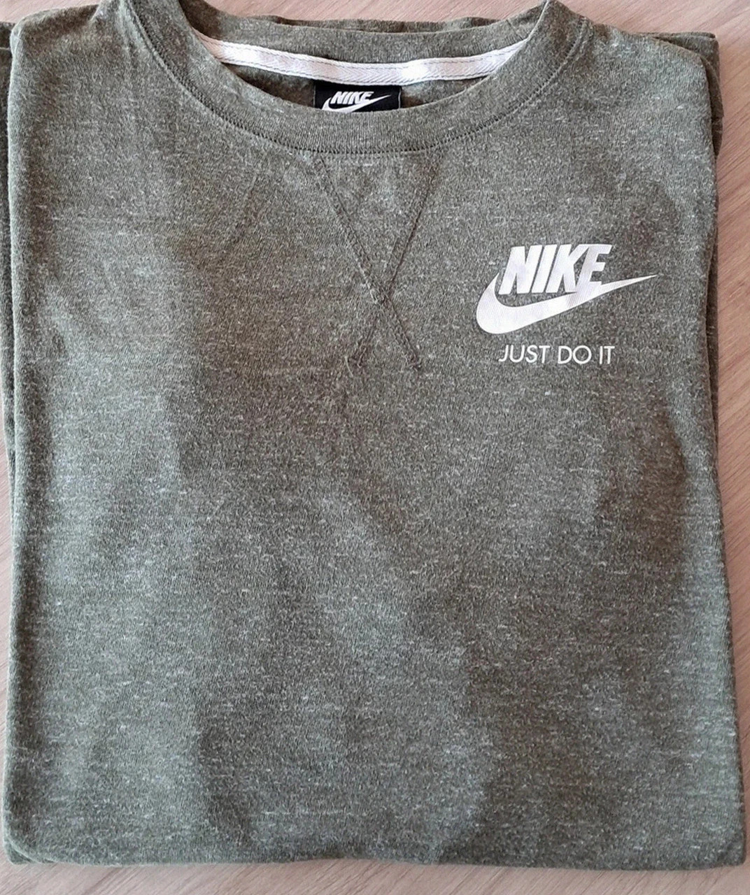Sweat Nike vert kaki logo Just Do It taille S – Nike Sportswear – taille S / 36 / 8 2