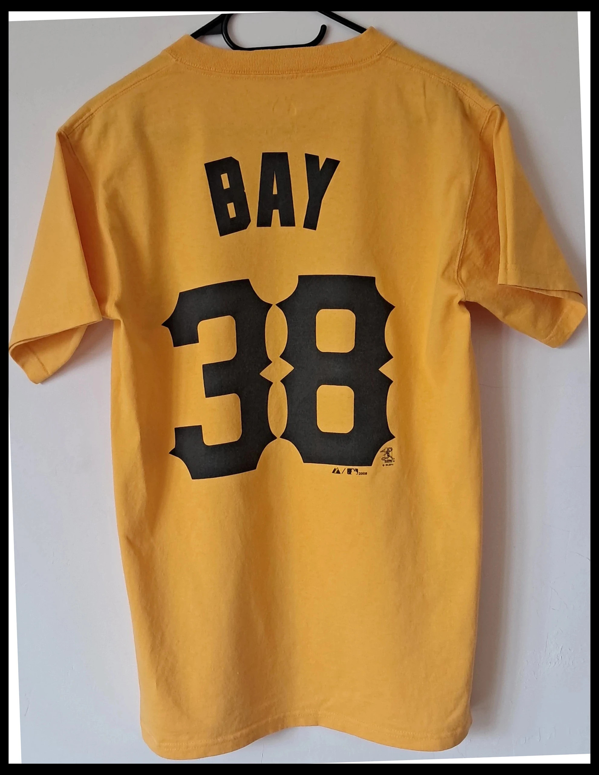 T-shirt Pirates Mitchell & Ness 38 Jaune USA Vintage Streetwear Taille S – Majestic – taille S 2
