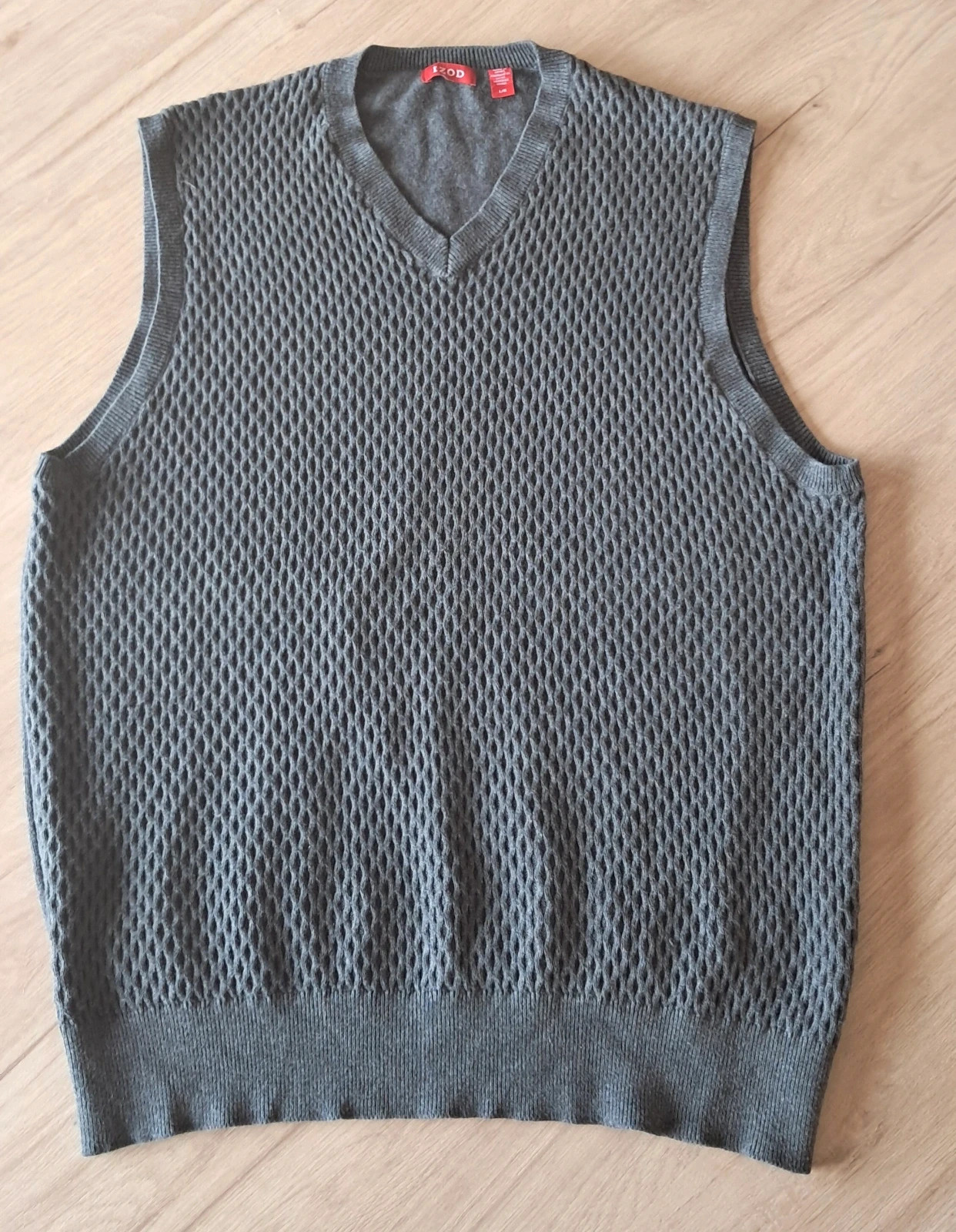 Gilet sans manches IZOD gris à motif Taille L – IZOD – taille L 2