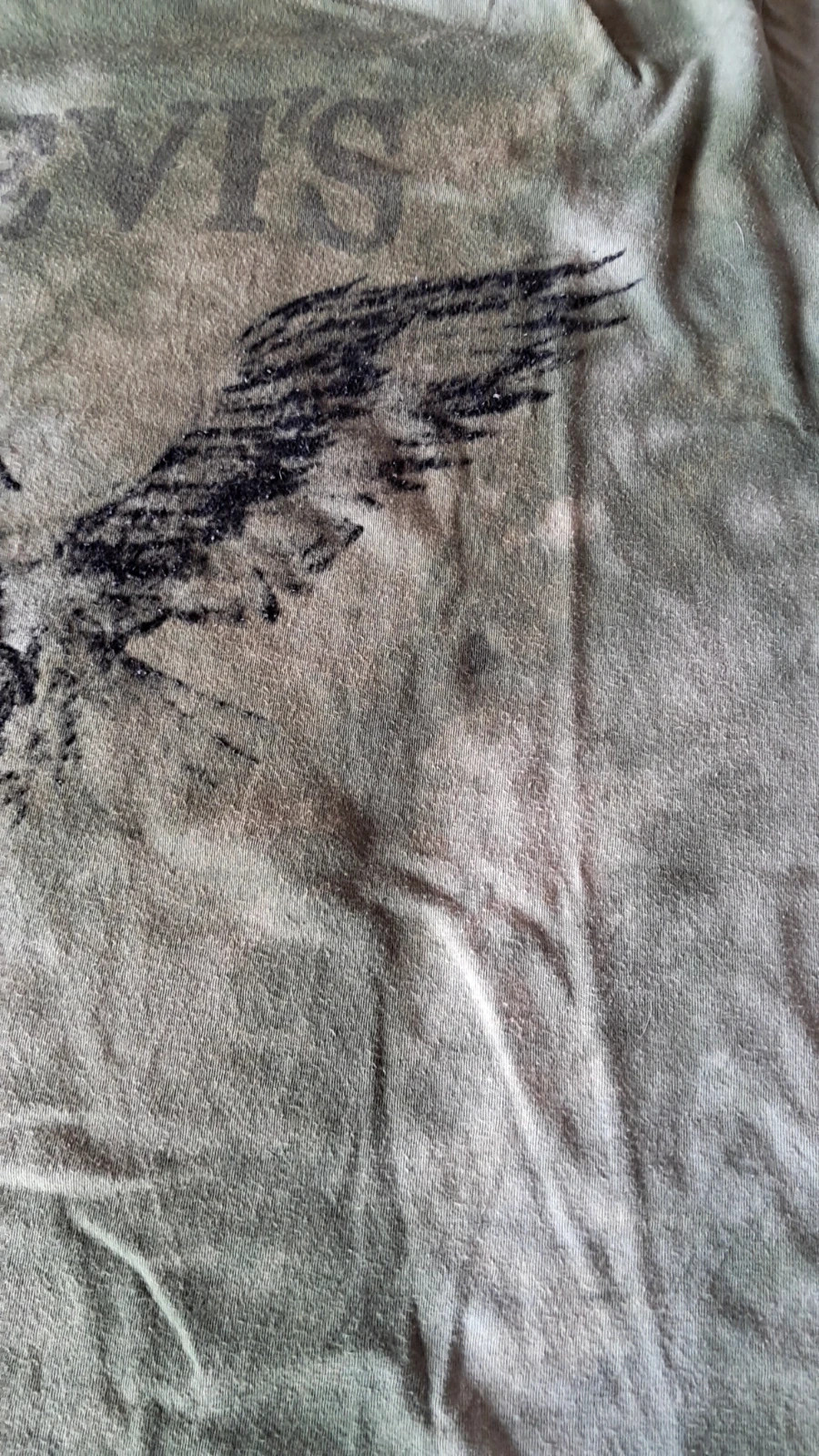 T-shirt Levi’s Vintage Vert Kaki Délavé Aigle Graphique 100% Coton Taille M – Levi's – taille M 5