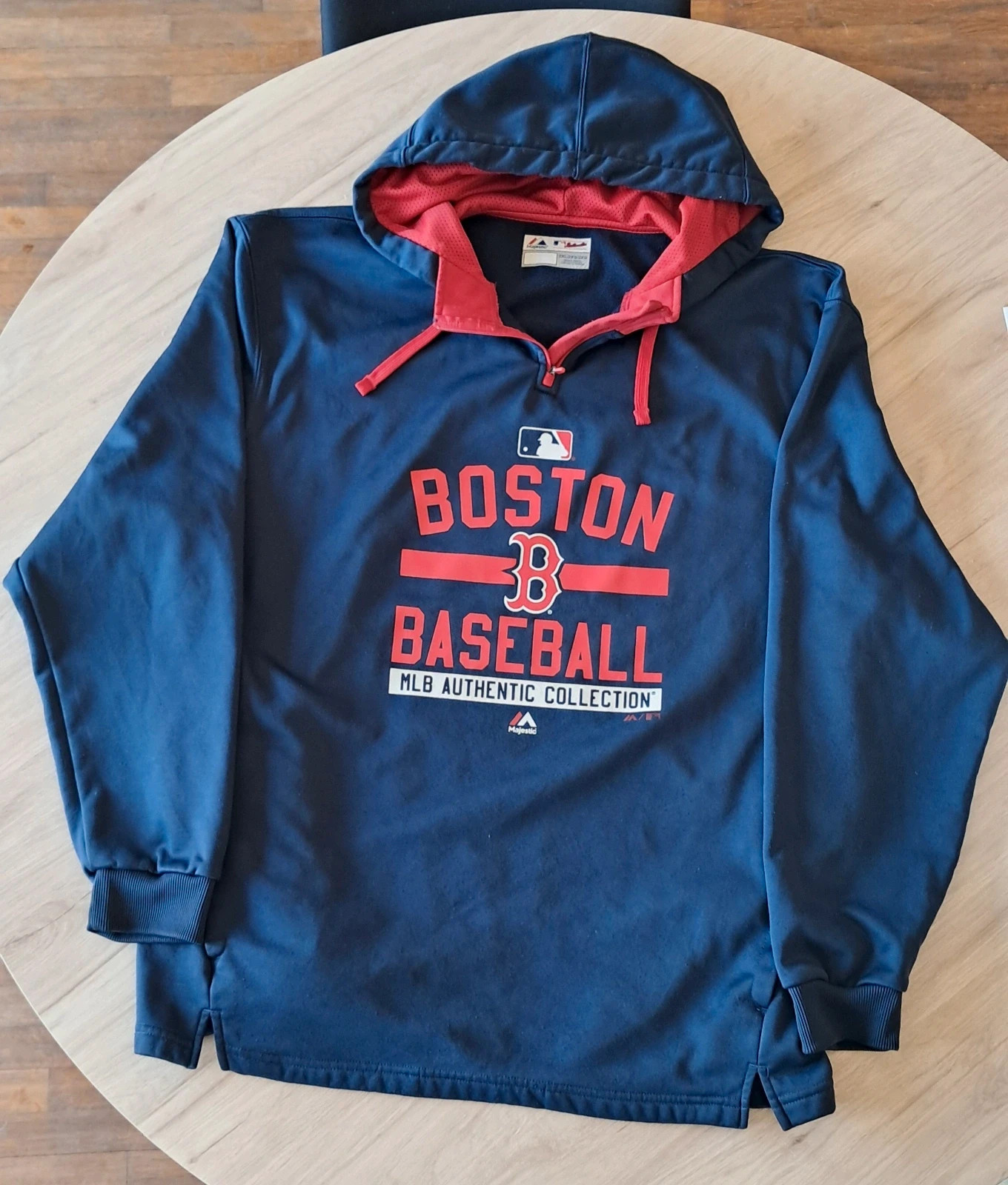Sweat hoodie Majestic Boston Red Sox MLB Authentic 2XL 1/2 zip