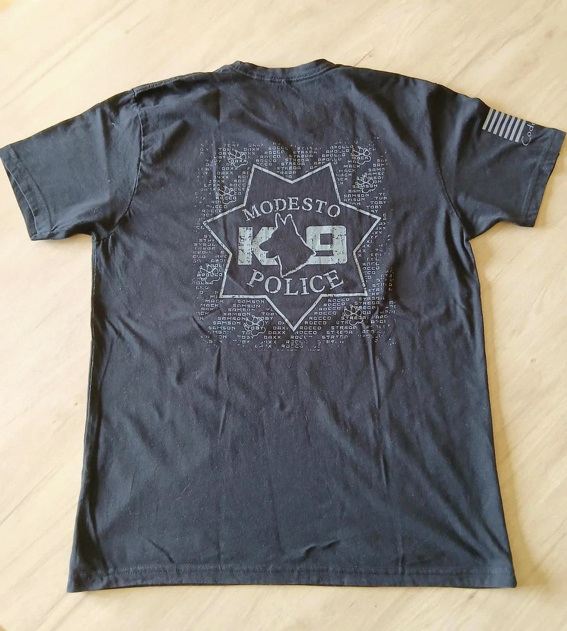 T-shirt K9 Unité Modesto Police – Taille M – Grunt Style – taille M 2