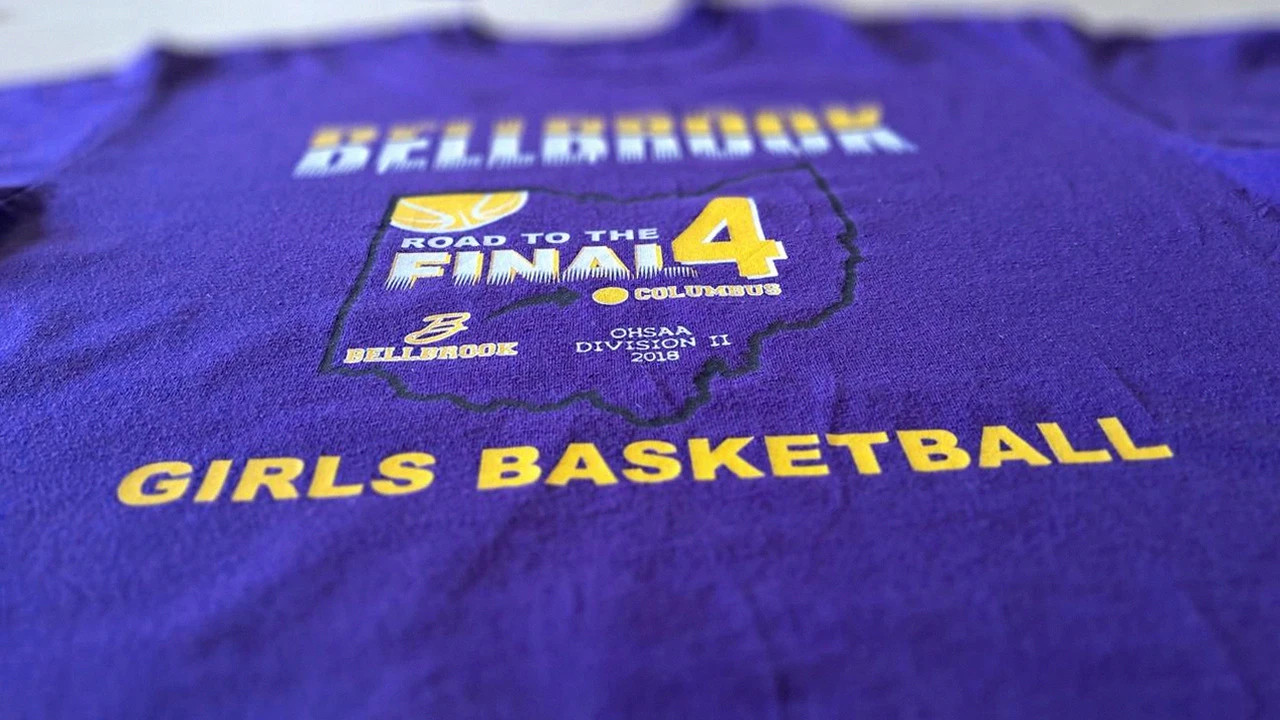 t-shirt violet Bellbrook girls basketball road to the final 4 taille M – sans marque – taille M 3